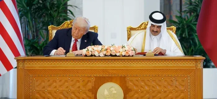 ٹرمپ کا سعودیہ کے بعد قطر کا دورہ تجارتی اور دفاعی تعاون کے معاہدوں پر دستخط